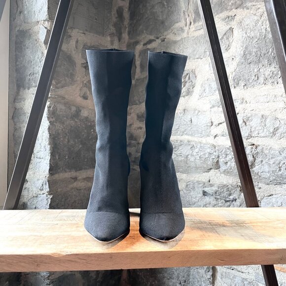 Yeezy Season 4 Black Sock Heeled Booties - Picture 3 of 9